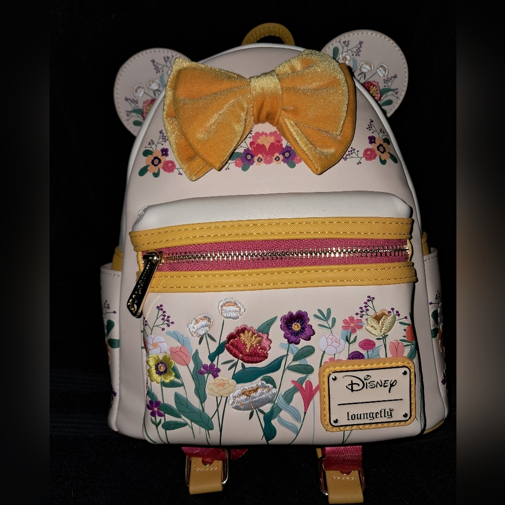 Minnie Floral Bow Loungefly Mini Backpack